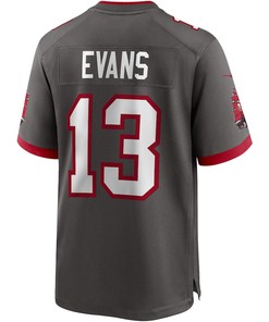 Mike Evans 13 Tampa Bay Buccaneers Alternate Game Jersey - Pewter