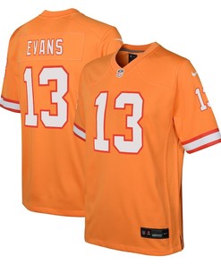 Mike Evans 13 Tampa Bay Buccaneers Throwback Game Youth Jersey - Orange