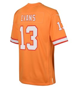 Mike Evans 13 Tampa Bay Buccaneers Throwback Game Youth Jersey - Orange