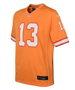 Mike Evans 13 Tampa Bay Buccaneers Throwback Game Youth Jersey - Orange