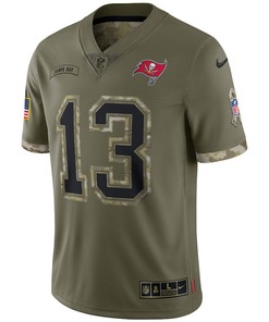 Mike Evans Tampa Bay Buccaneers 2022 Salute To Service Limited Jersey - Olive