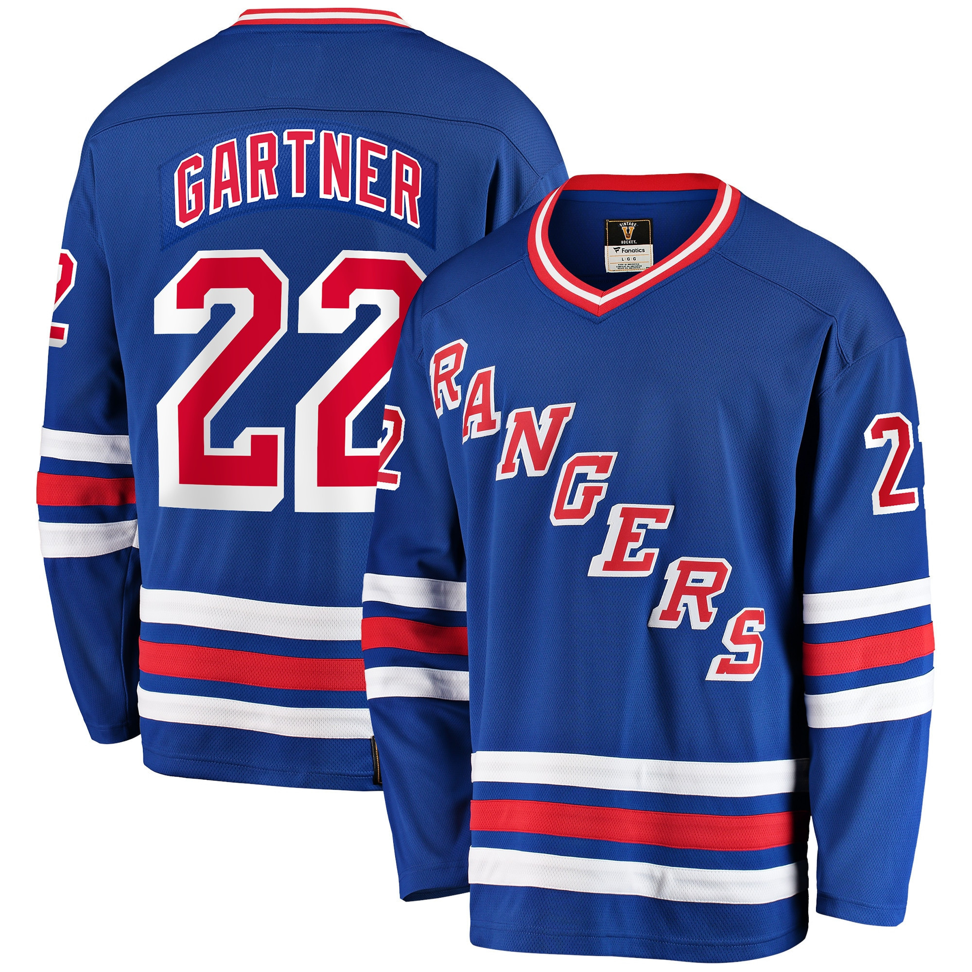 Mike Gartner New York Rangers Fanatics Branded Premier Breakaway Retired Player Jersey - Blue Nhl