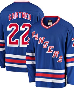 Mike Gartner New York Rangers Fanatics Branded Premier Breakaway Retired Player Jersey - Blue Nhl
