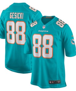 Mike Gesicki Miami Dolphins Game Player Jersey - Aqua Nfl