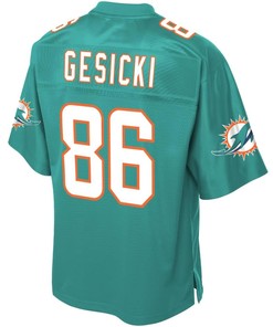 Mike Gesicki Miami Dolphins Nfl Pro Line Player Jersey - Aqua