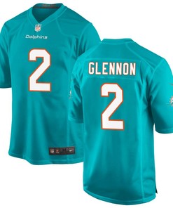 Mike Glennon 2 Miami Dolphins Men Aqua Game Jersey