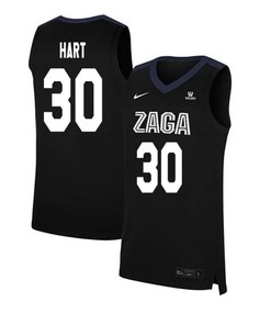 Mike Hart 30 Gonzaga Bulldogs Elite Basketball Men Jersey - Black