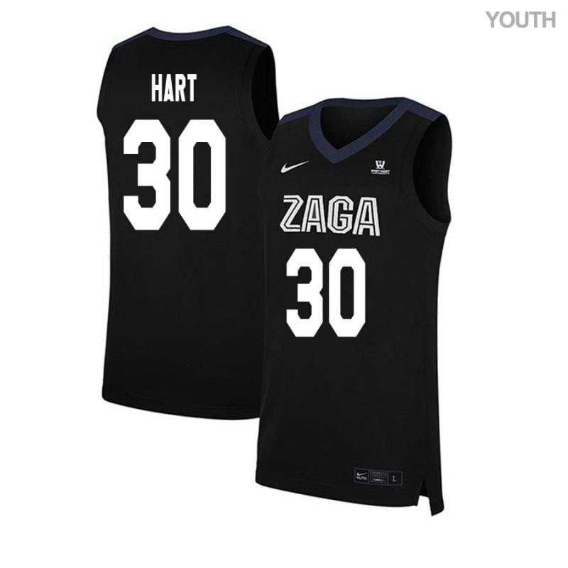 Mike Hart 30 Gonzaga Bulldogs Elite Basketball Youth Jersey - Black