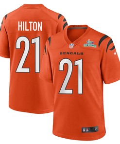 Mike Hilton 21 Cincinnati Bengals Super Bowl LVII Champions Men Alternate Game Jersey - Orange