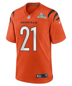 Mike Hilton 21 Cincinnati Bengals Super Bowl LVII Champions Men Alternate Game Jersey - Orange