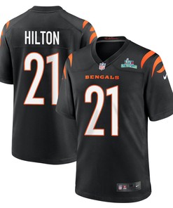 Mike Hilton 21 Cincinnati Bengals Super Bowl LVII Champions Men Game Jersey - Black