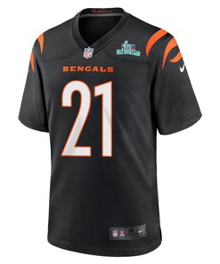 Mike Hilton 21 Cincinnati Bengals Super Bowl LVII Champions Men Game Jersey - Black