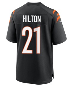 Mike Hilton 21 Cincinnati Bengals Super Bowl LVII Champions Men Game Jersey - Black
