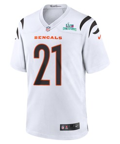 Mike Hilton 21 Cincinnati Bengals Super Bowl LVII Champions Men Game Jersey - White