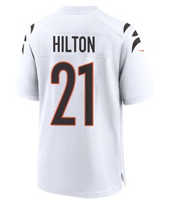 Mike Hilton 21 Cincinnati Bengals Super Bowl LVII Champions Men Game Jersey - White
