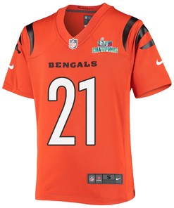 Mike Hilton 21 Cincinnati Bengals Super Bowl LVII Champions Youth Alternate Game Jersey - Black
