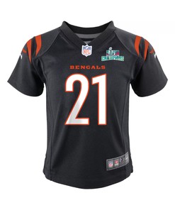 Mike Hilton 21 Cincinnati Bengals Super Bowl LVII Champions Youth Game Jersey - Black