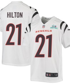 Mike Hilton 21 Cincinnati Bengals Super Bowl LVII Champions Youth Game Jersey - White