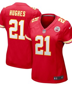 Mike Hughes Kansas City Chiefs Womens Game Jersey - Red Nfl