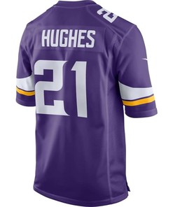 Mike Hughes Minnesota Vikings 2018 Nfl Draft First Round Pick Game Jersey - Purple