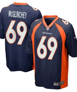 Mike McGlinchey 69 Denver Broncos Men Alternate Game Jersey - Navy