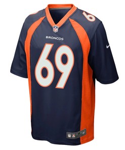 Mike McGlinchey 69 Denver Broncos Men Alternate Game Jersey - Navy