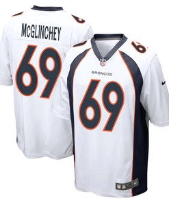 Mike McGlinchey 69 Denver Broncos Men Game Jersey - White
