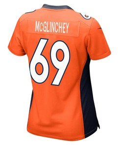 Mike McGlinchey 69 Denver Broncos Women Game Jersey - Orange
