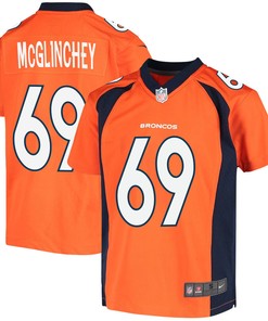 Mike McGlinchey 69 Denver Broncos Youth Game Jersey - Orange