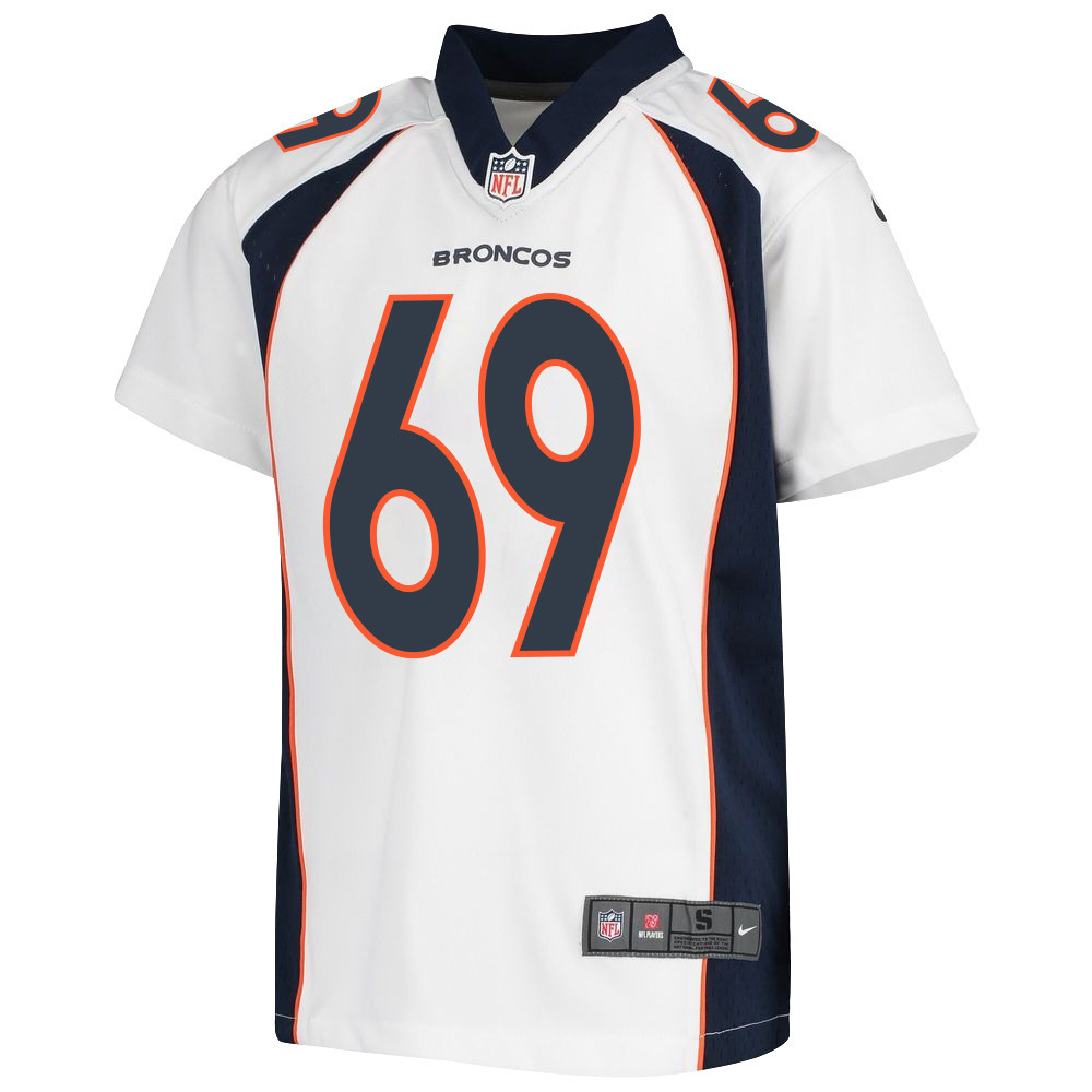 Mike McGlinchey 69 Denver Broncos Youth Game Jersey - White