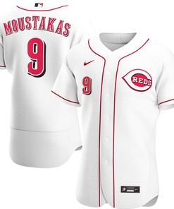 Mike Moustakas Cincinnati Reds Home Authentic Player Jersey - White Mlb