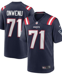 Mike Onwenu New England Patriots Team Game Jersey - Navy Nfl
