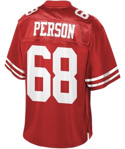 Mike Person San Francisco 49ers Nfl Pro Line Team Player Jersey - Scarlet