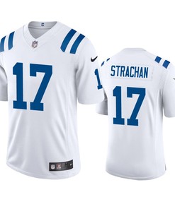 Mike Strachan 17 Indianapolis Colts White Vapor Limited Jersey