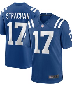 Mike Strachan Indianapolis Colts Game Jersey - Royal Nfl