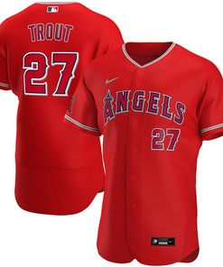 Mike Trout Los Angeles Angels Alternate Authentic Player Jersey - Red Mlb