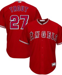 Mike Trout Los Angeles Angels Big & Tall Replica Player Jersey - Red Mlb