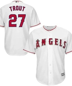 Mike Trout Los Angeles Angels Cool Base Player Jersey - White