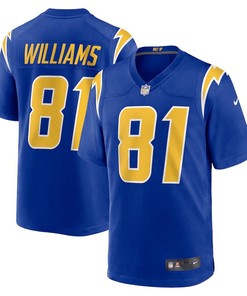 Mike Williams 81 Los Angeles Chargers Game Jersey - Royal