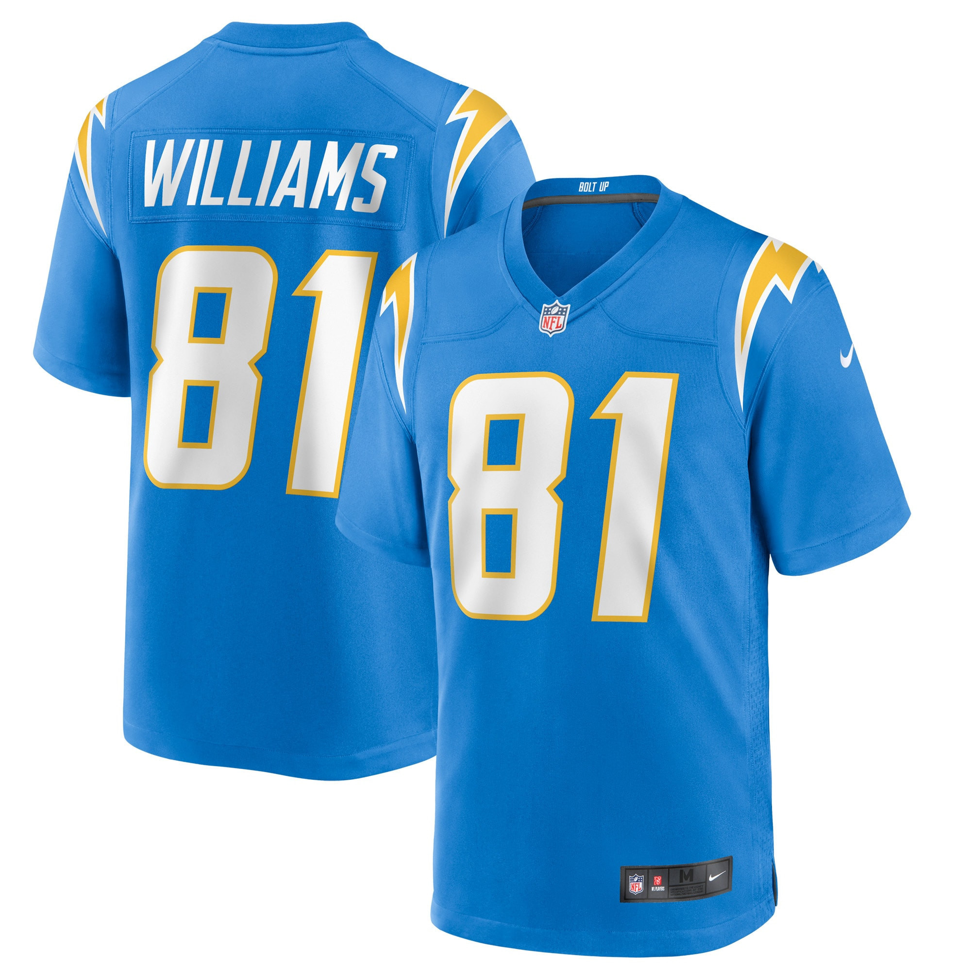 Mike Williams Los Angeles Chargers Game Jersey Powder Blue Nfl