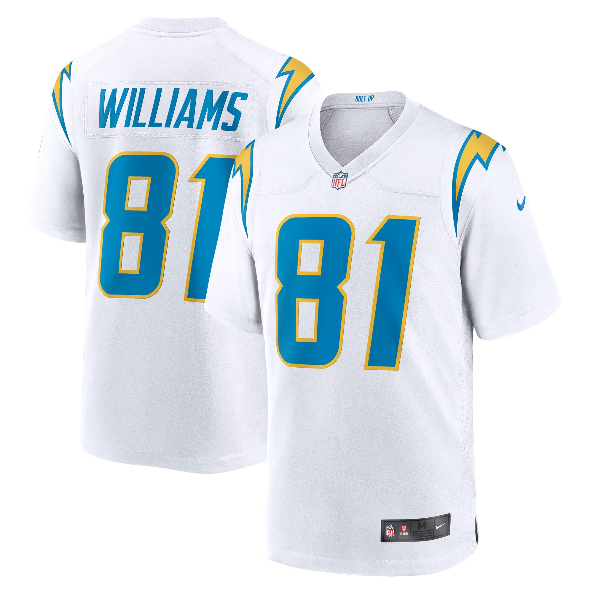 Mike Williams Los Angeles Chargers Game Jersey - White Nfl