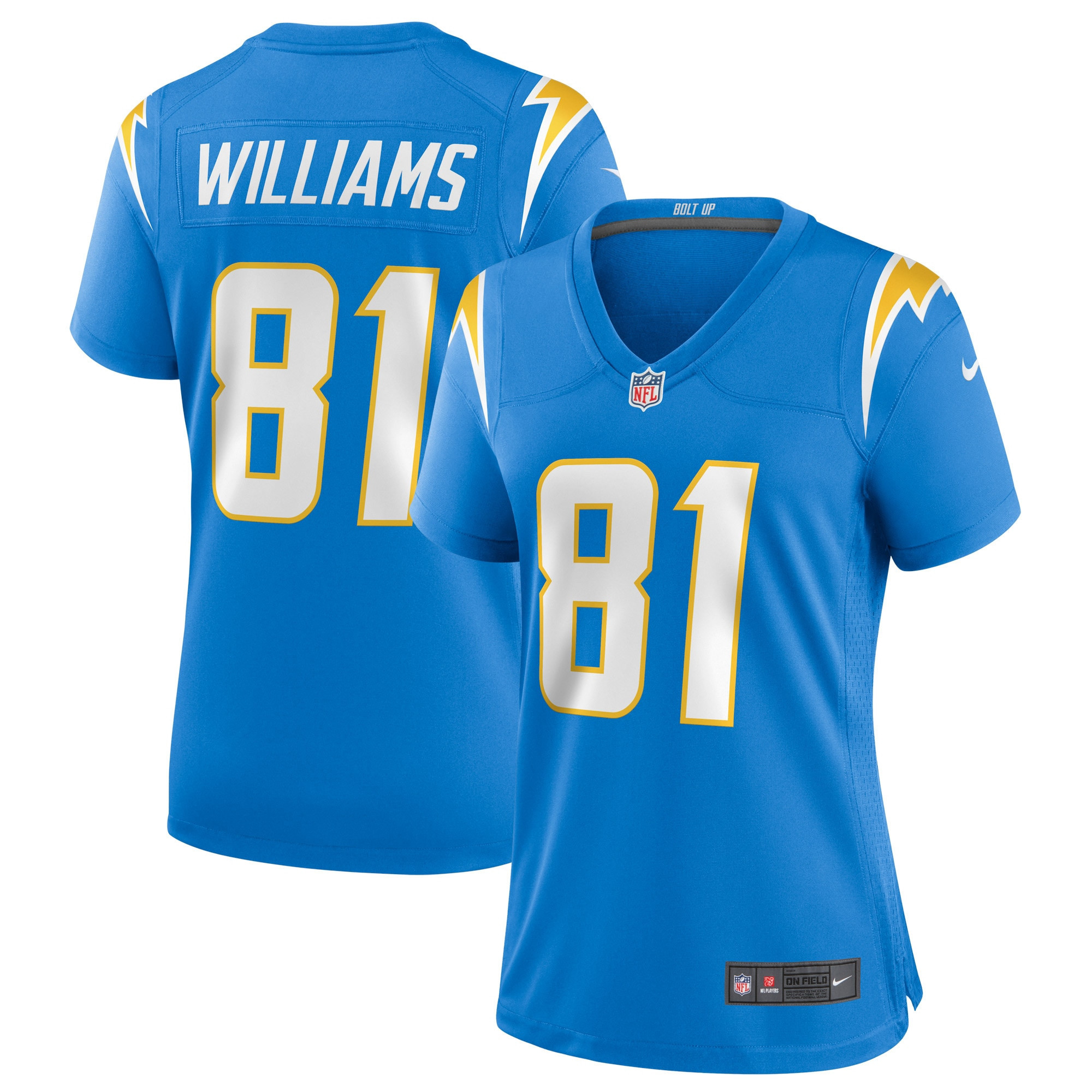 Mike Williams Los Angeles Chargers Womens Game Jersey Powder Blue Nfl
