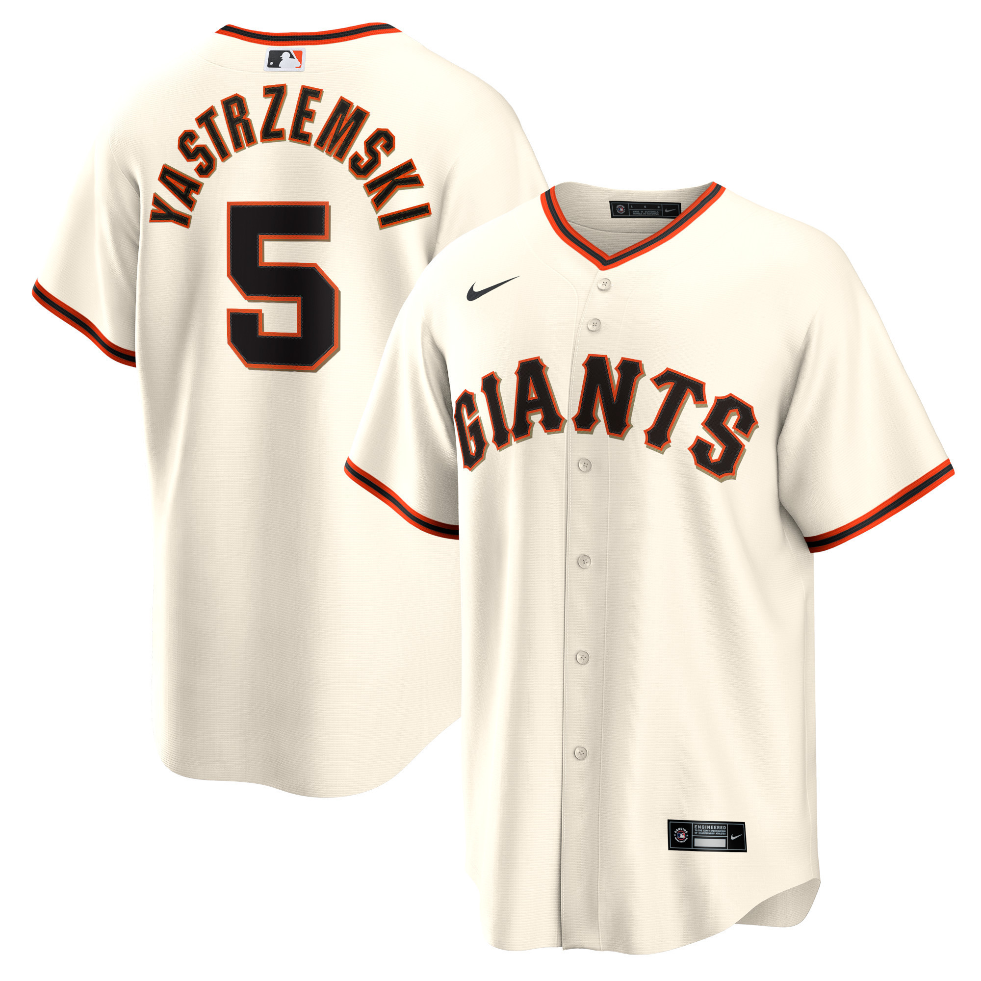 Mike Yastrzemski San Francisco Giants Home Replica Player Jersey - Cream Mlb
