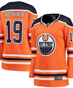 Mikko Koskinen Edmonton Oilers Fanatics Branded Womens Home Breakaway Player Jersey - Orange Nhl