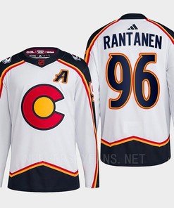 Mikko Rantanen 96 Reverse Retro 2.0 2022 Colorado Avalanche White Jersey Primegreen