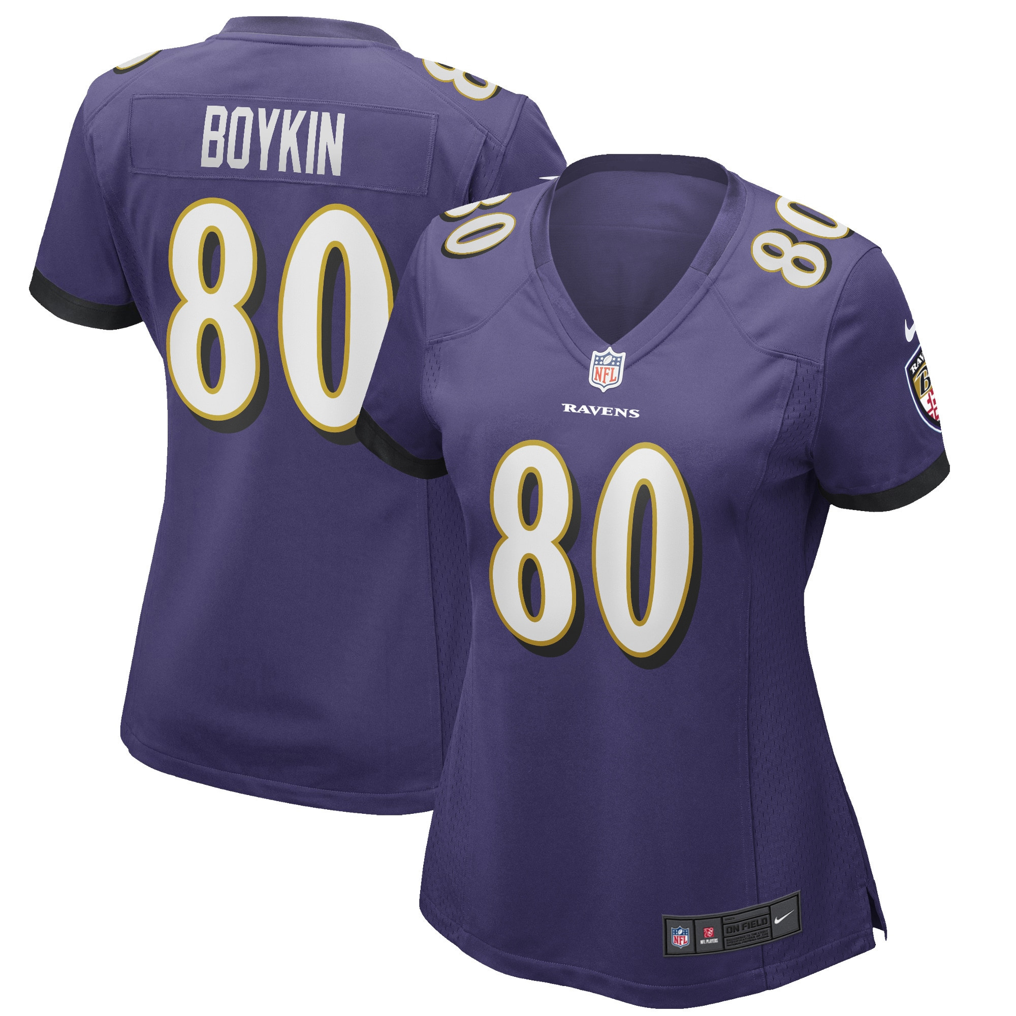 Miles Boykin Baltimore Ravens Womens Game Jersey - Purple Nfl