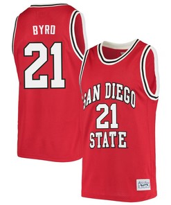 Miles Byrd 21 San Diego State Aztecs 2023 Basketball Jersey- Men Red