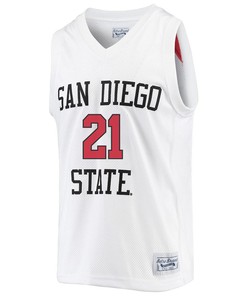 Miles Byrd 21 San Diego State Aztecs 2023 Basketball Jersey- Men White