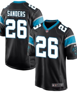 Miles Sanders 26 Carolina Panthers Game Men Jersey - Black