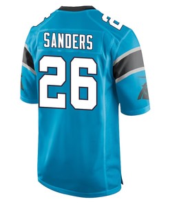 Miles Sanders 26 Carolina Panthers Game Men Jersey - Blue